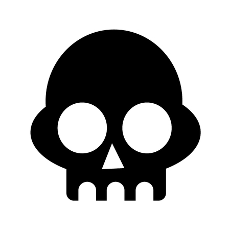 skull iconのイラスト素材