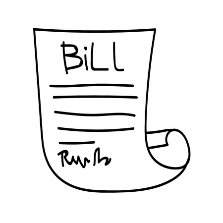 Invoice bill iconのイラスト素材