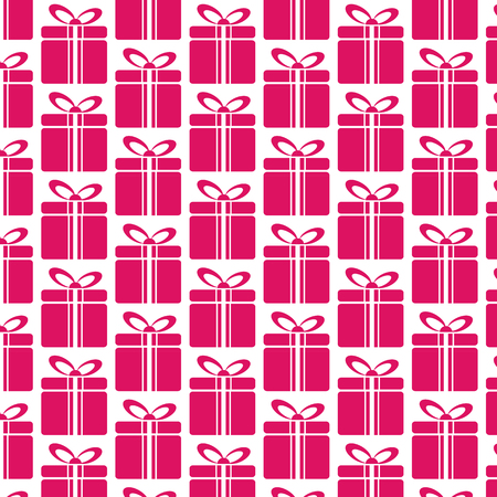 Pattern background Gift box iconのイラスト素材