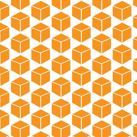 pattern background 3d cube iconのイラスト素材
