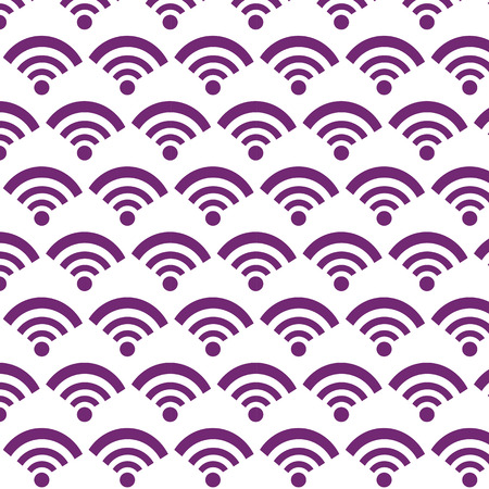 pattern background wifi iconのイラスト素材