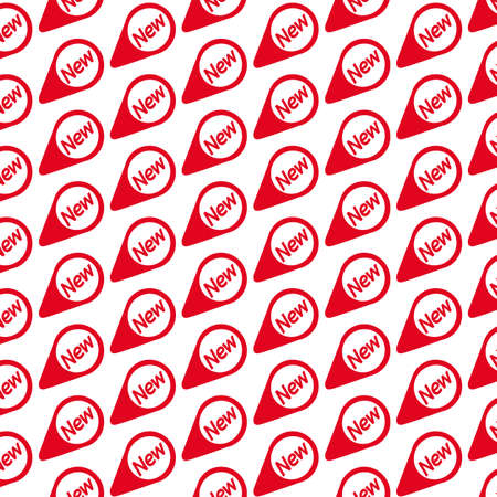 Pattern background New sign iconのイラスト素材