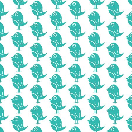 Pattern background Bird Iconのイラスト素材
