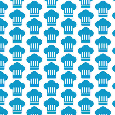 Pattern background Chef hat iconのイラスト素材