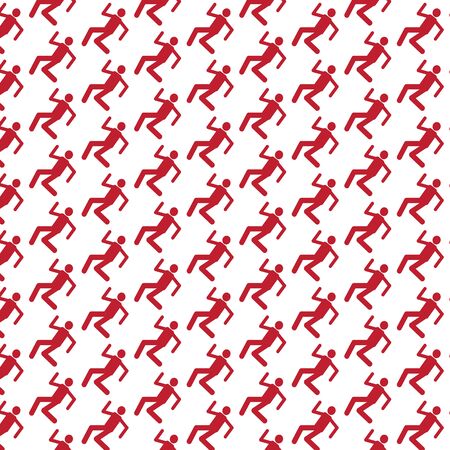 Pattern background slippery floor sign iconのイラスト素材