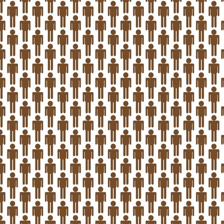 Pattern background People iconのイラスト素材