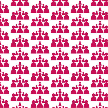 Pattern background people iconのイラスト素材