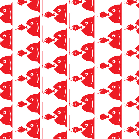 Pattern background Fishing iconのイラスト素材
