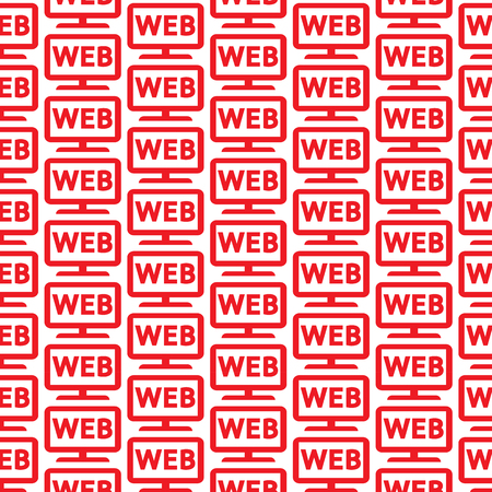 Pattern background tv iconのイラスト素材