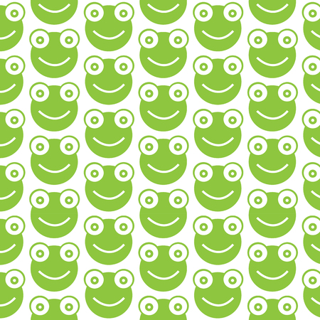 Pattern background Frog Iconのイラスト素材