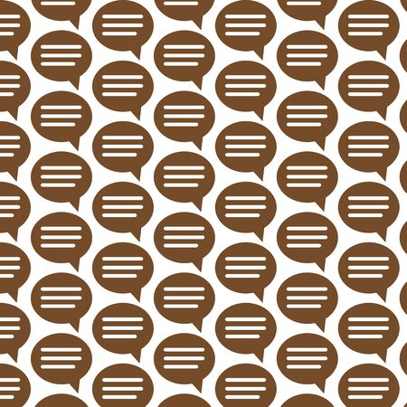 Pattern background Speech bubble iconのイラスト素材