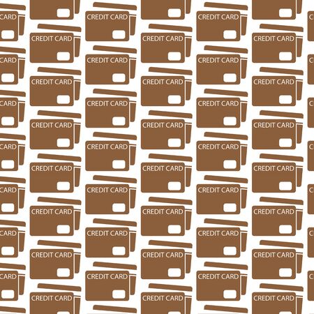 Pattern background Credit Card Iconのイラスト素材