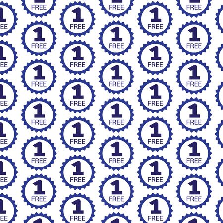 Pattern background Buy one get one free Iconのイラスト素材