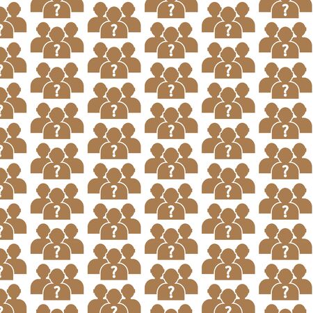 Pattern background why us people iconのイラスト素材