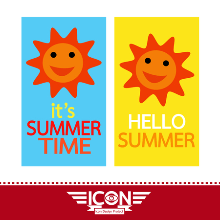 Summer sun signのイラスト素材