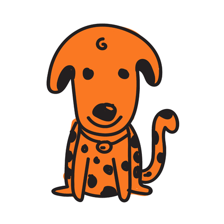 dog cartoon icon Vector illustration.のイラスト素材