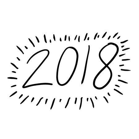 2018 hand draw icon