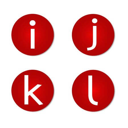 Font letter iconsのイラスト素材