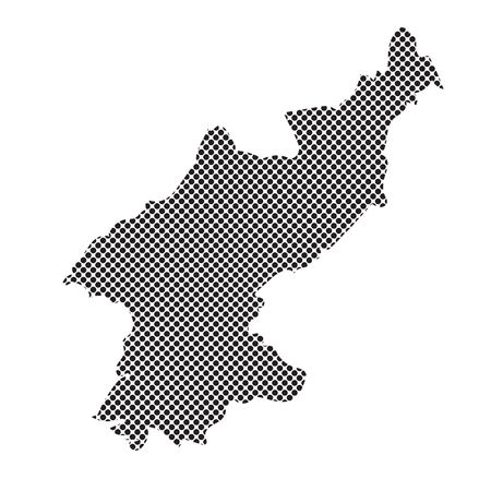 North Korea mapのイラスト素材