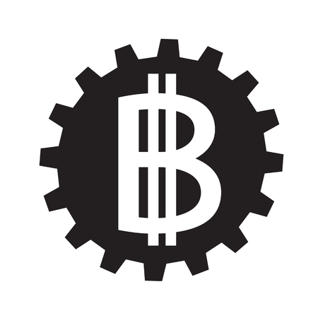 Bitcoin icon designのイラスト素材