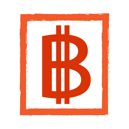 Blockchain Bitcoin Crypto currency sign icon のイラスト素材
