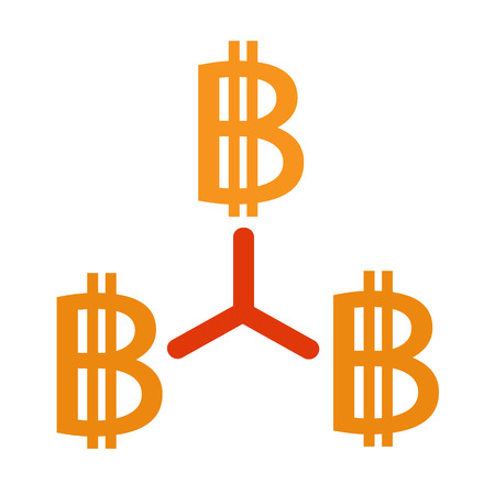 Bitcoin icon designのイラスト素材