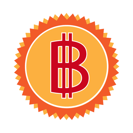 Bitcoin icon designのイラスト素材