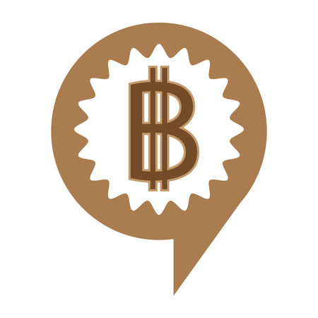 Blockchain Bitcoin Crypto currency sign icon のイラスト素材