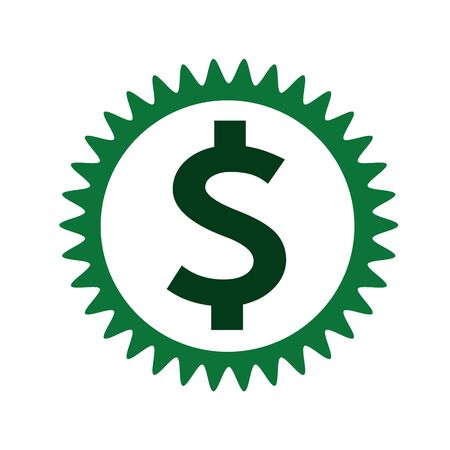 dollar money iconのイラスト素材
