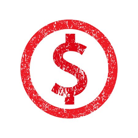 dollar money iconのイラスト素材