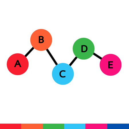Business data graph iconのイラスト素材