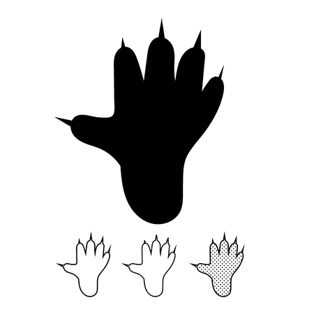 Animal footprint Icon Vectorのイラスト素材