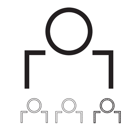 People vector iconのイラスト素材