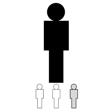 People vector iconのイラスト素材