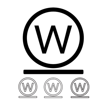 laundry symbol icon vectorのイラスト素材