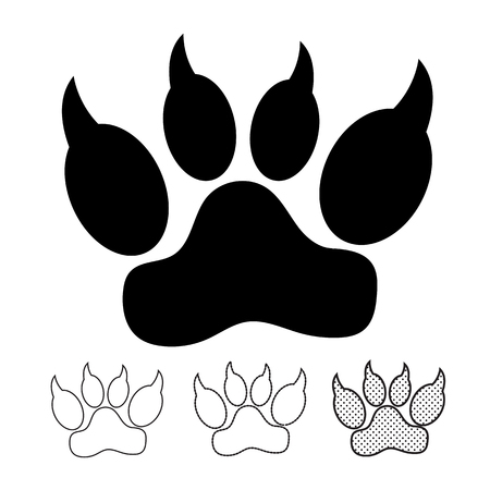 Animal footprint Icon Vectorのイラスト素材