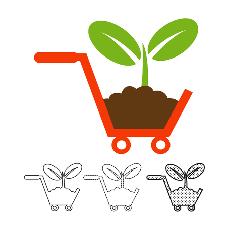 Plant icon vectorのイラスト素材