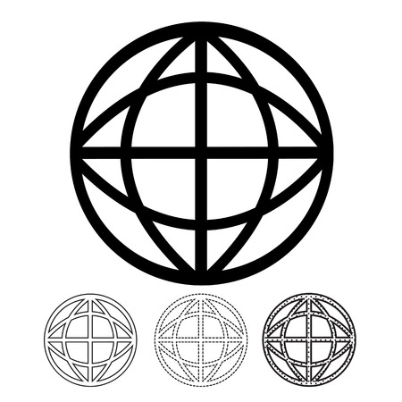 Globe vector iconのイラスト素材