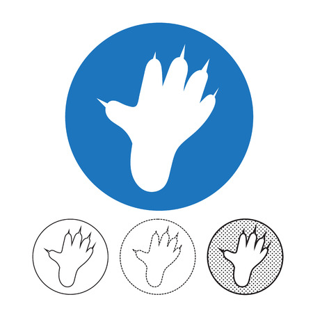 Animal footprint Icon Vectorのイラスト素材