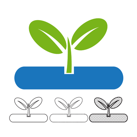 Plant icon vectorのイラスト素材