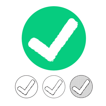 Check mark icon vectorのイラスト素材