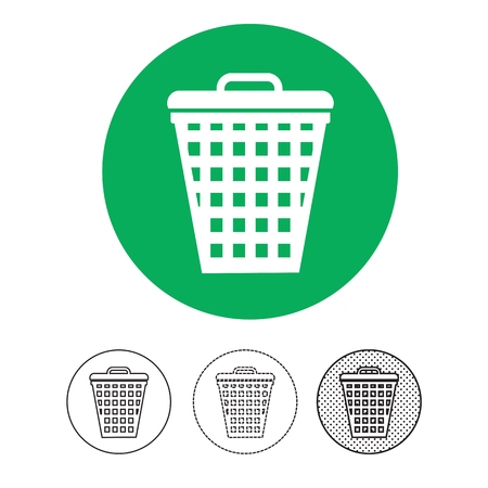 trash can iconのイラスト素材