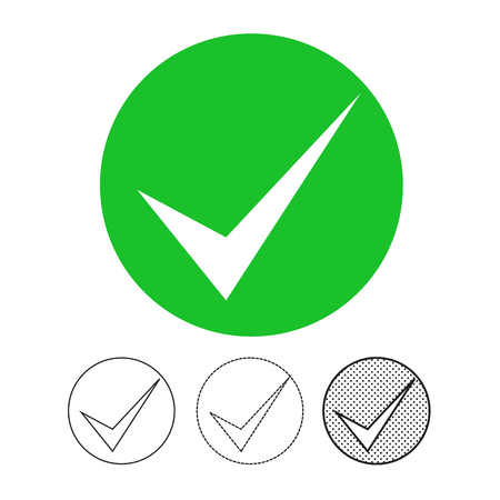 Check mark icon vectorのイラスト素材