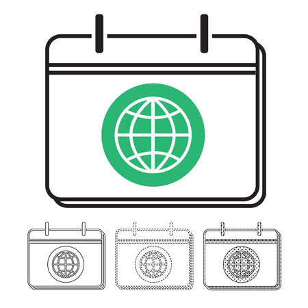 Calendar vector icon Illustration designのイラスト素材