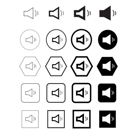 Simple sound icon sign designのイラスト素材