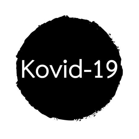 Sign Coronavirus disease named COVID-19のイラスト素材