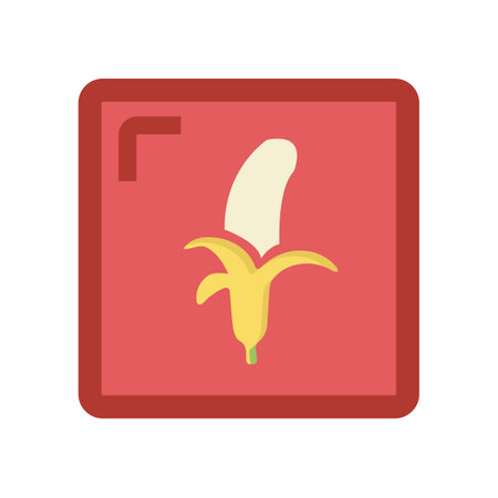 Simple banana icon sign designのイラスト素材