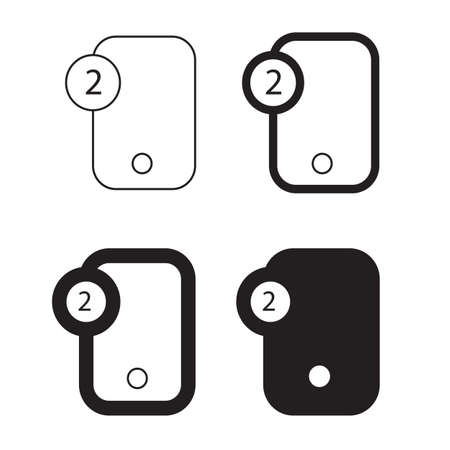 Mobile icon , smartphone icon illustrationのイラスト素材