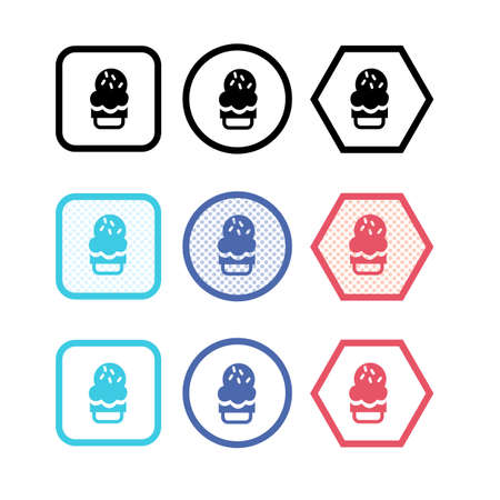 icecream iconのイラスト素材