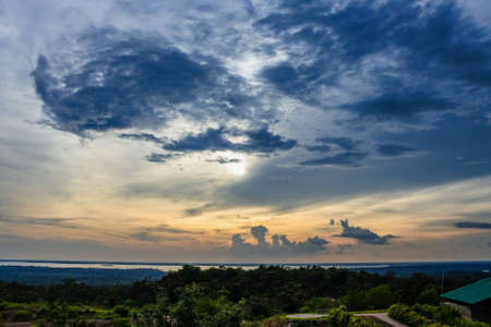 blue sky with cloud